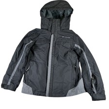 Columbia Interchange Jacket Youth Small 8 Omni Tech Hooded Gray Coat