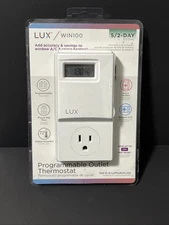 Lux Smart Temp Win 100 Series, 5-2 Programmable Outlet Thermostat