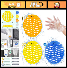 50 Pack Urinal Screen Deodorizer - Anti-Splash, Long-Lasting Fragrance Pads, 17