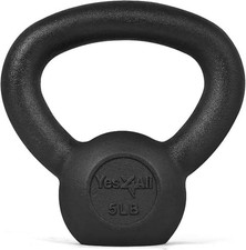 Yes4All Cast Iron Kettlebell, Strength Training Kettlebells 5-80 Lb 5,10,15,20,