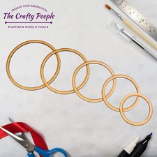 Craft Laser Cut Wooden MDF Rings Circle Frames 2mm, 3mm, Embellishments