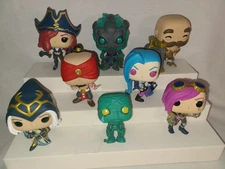 League of Legends Funko Pop 8pc Lot Braum Fortune Vi Jinx Ashe Thresh Lee Sin 