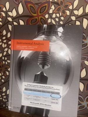 Instrumental Analysis - hardcover Granger, Robert|Granger, Jill|Sienerth, Ka...