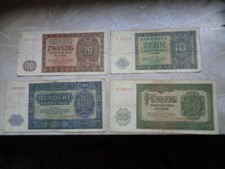 DDR Banknotensatz 0,50 Pfg.-100 Mark 1948