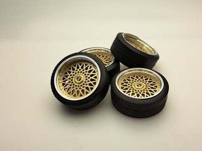 1:12 SD Felgen 16 Zoll ''ALU'' BBS RS gold 48,5mm modelcar Tuning