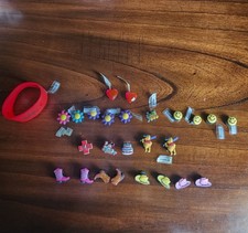 26pc Jibbitz Lot. Crocs Charms, New. Cowboy, Pooh, Mickey, Hearts gems, Thomas
