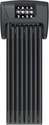 ABUS Zahlen-Faltschloss Bordo Combo 6000C BK SH  schwarz | Länge: 1200 mm