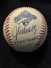 JOHN SMOLTZ SIGNED 95 WS CHAMPS OML 1995 WORLD SERIES BASEBALL BECKETT BRAVES
