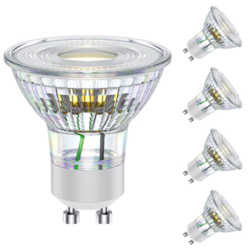 4/12x  GU10 LED Lampen Leuchtmittel 5.7W = 75W 600lm Neutralweiß 4000K Glühbirne