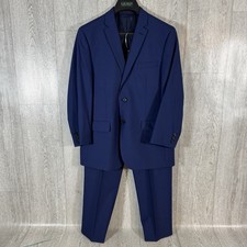 L-RL Ralph Lauren Big Boys 2PC Suit Sz 20R Classic Blue Jacket and Pants