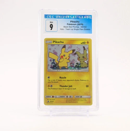Pikachu - SM162 CGC 9 Black Star Promo Pokemon - MINT