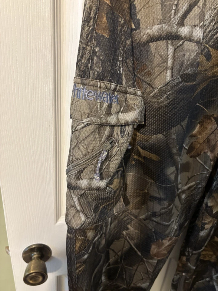 Pantalones cargo camuflados ligeros de madera dura de árbol real de aguas bravas para hombre talla 2XL Foto 3 de 4