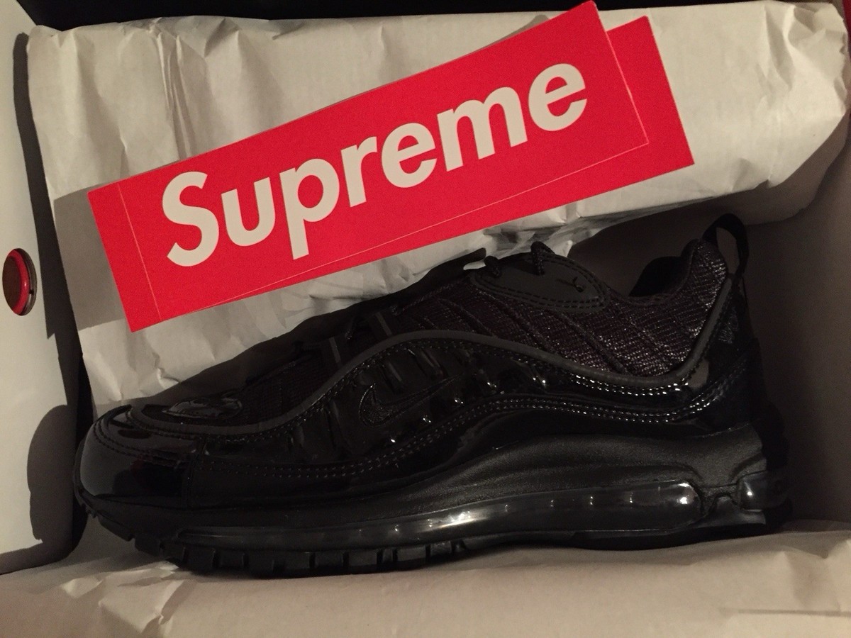 Nike Supreme x Air Max 98 Black Size 8 | eBay