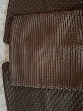 3 Pc Set Brown Throw Pillow Zip Covers 1-18x18  ..2-19x19 Polyester Decorative