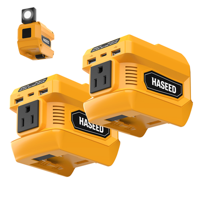 #ad Outdoors Portable 200W Power Inverter for DeWalt 20V Battery DC 20V to AC 110V $58.99