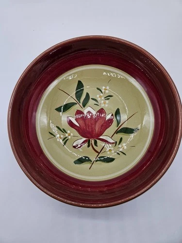 Stangl Pottery Magnolia, 10" Serving Bowl, Made in USA, New Jersey, 1950's