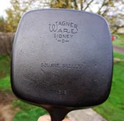 Wagner Ware Sidney O 1218 E Square Cast Iron Skillet