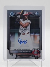 QUENTIN YOUNG 2025 BOWMAN DRAFT CHROME 1ST AUTOGRAPH #CPA-QY TWINS Q1448