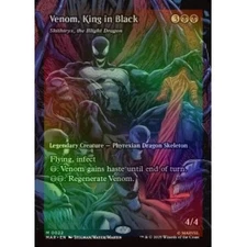 FOIL VENOM, KING IN BLACK (SKITHIRYX, THE BLIGHT DRAGON) (BORDERLESS) Marvel Uni