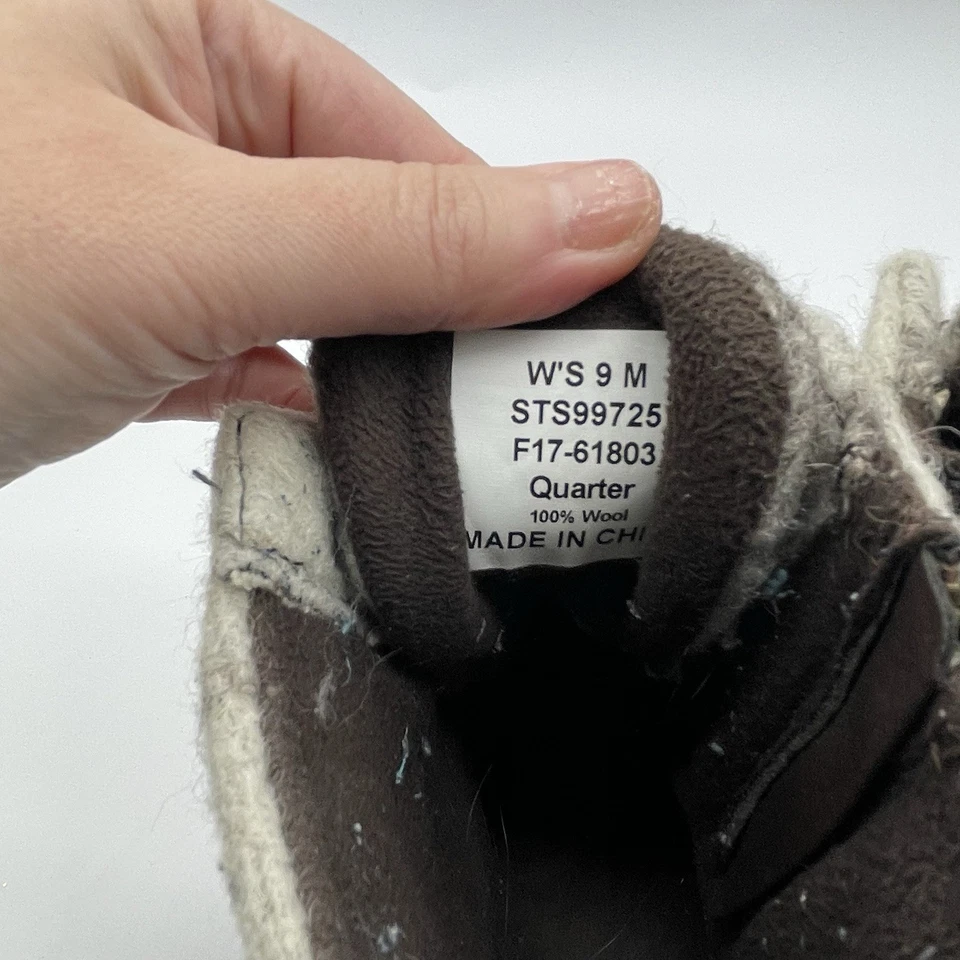 Botas de chuva Sperry Top-Sider lã água salgada botas sapatos femininos tamanho 9 M marrom - Imagem 4 de 4