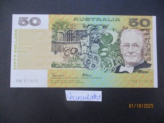 Australian Banknotes: Uncirculated $50 Great Item Must Have! (T8930)