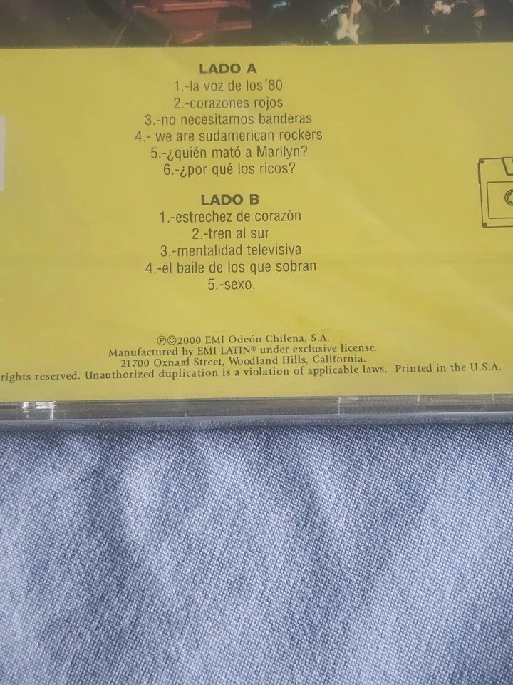 Los Prisioneros "El Caset Pirata" Cd Rare Out Of Print - Image 4 of 4