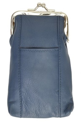 MARSHAL Wallet Cigratte Case Holder With Clasp Closure (Blue) One Size, Blue 
