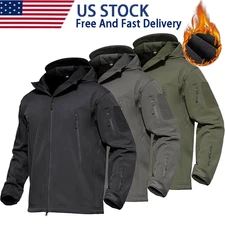 Tactical Jacket Mens Military Waterproof Coat Soft Shell Work Windbreaker Jacket