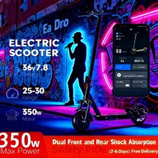 20 - Mile Range Adult E - Scooter: 20 mph, Dual - Shock, Comfy Urban Ride