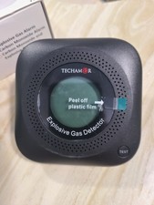 Carbon Monoxide Detector 3-in-1 with Temperature Humidity Monitor Plug-in Black