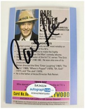 Carl Reiner Signed Starline Hollywood Collectors Trading Card ACOA