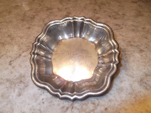 Vintage Rogers Lunt Sterling Silver Mut Dish Yachting Trophy 1949 Quincy Cup 97g