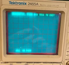 Tektronix 2465A 350MHz 4-Channel Oscilloscope w/ Option 11 Probe Power Connector