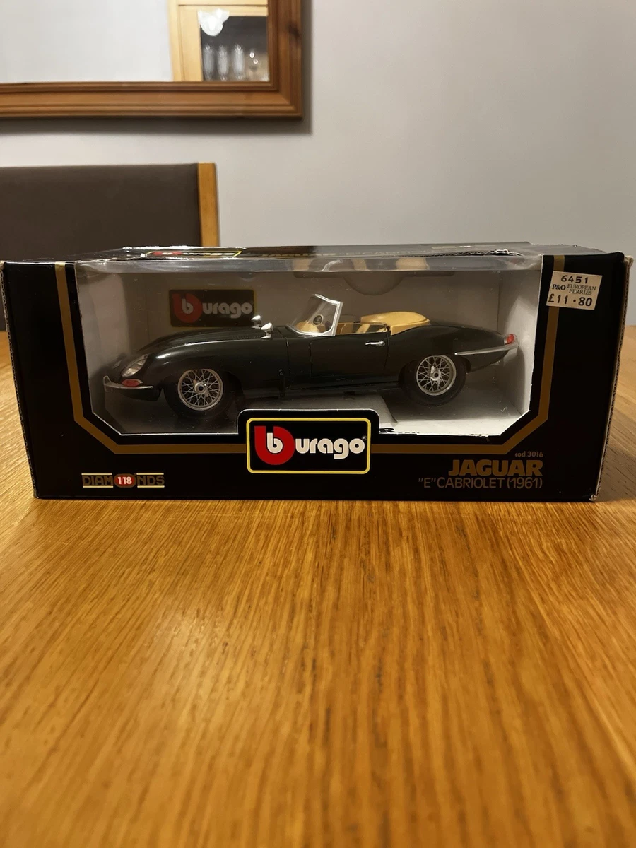 Kyosho 1/18 08954W – Jaguar E-type Coupé Blanche – Diecast, état D'occasion