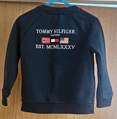 Tommy Hilfiger Boys Navy Jogger Trousers 2-3 Years 100% Cotton Drawstring - Image 1 of 4