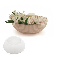 Large Bowl Resin Mold, 10 Inch round Bowl Silicone Container Epoxy for Resin Con
