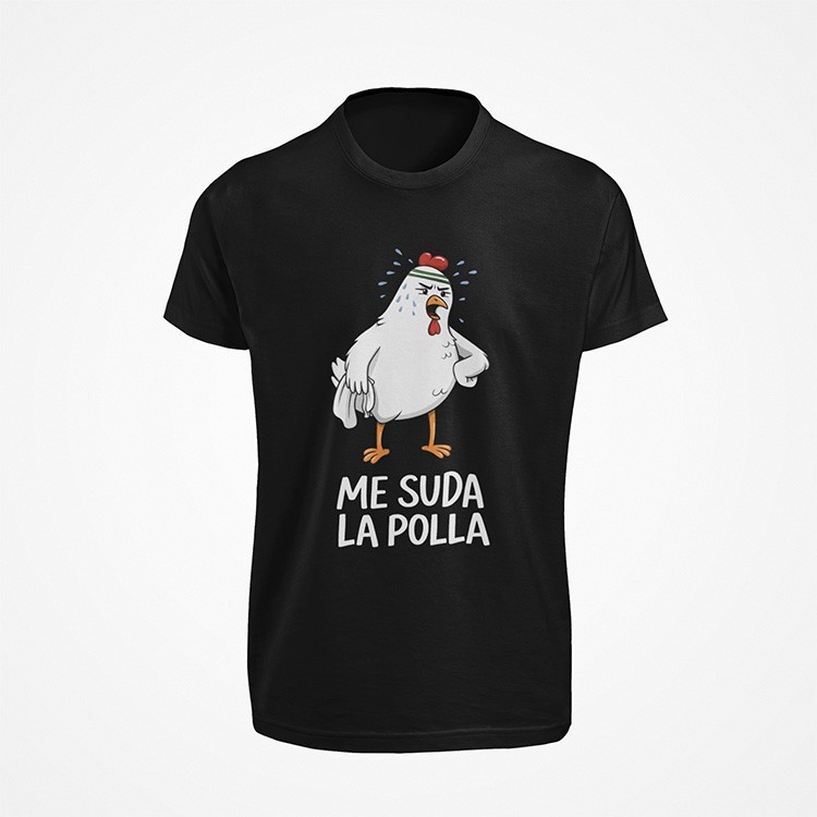 Camiseta ME SUDA LA POLLA - Tallas Unisex, 100% Algodón. Friki, parodia, humor