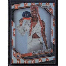 2025 Panini Prizm WNBA #150 Saniya Rivers WNBA Logo Prizms