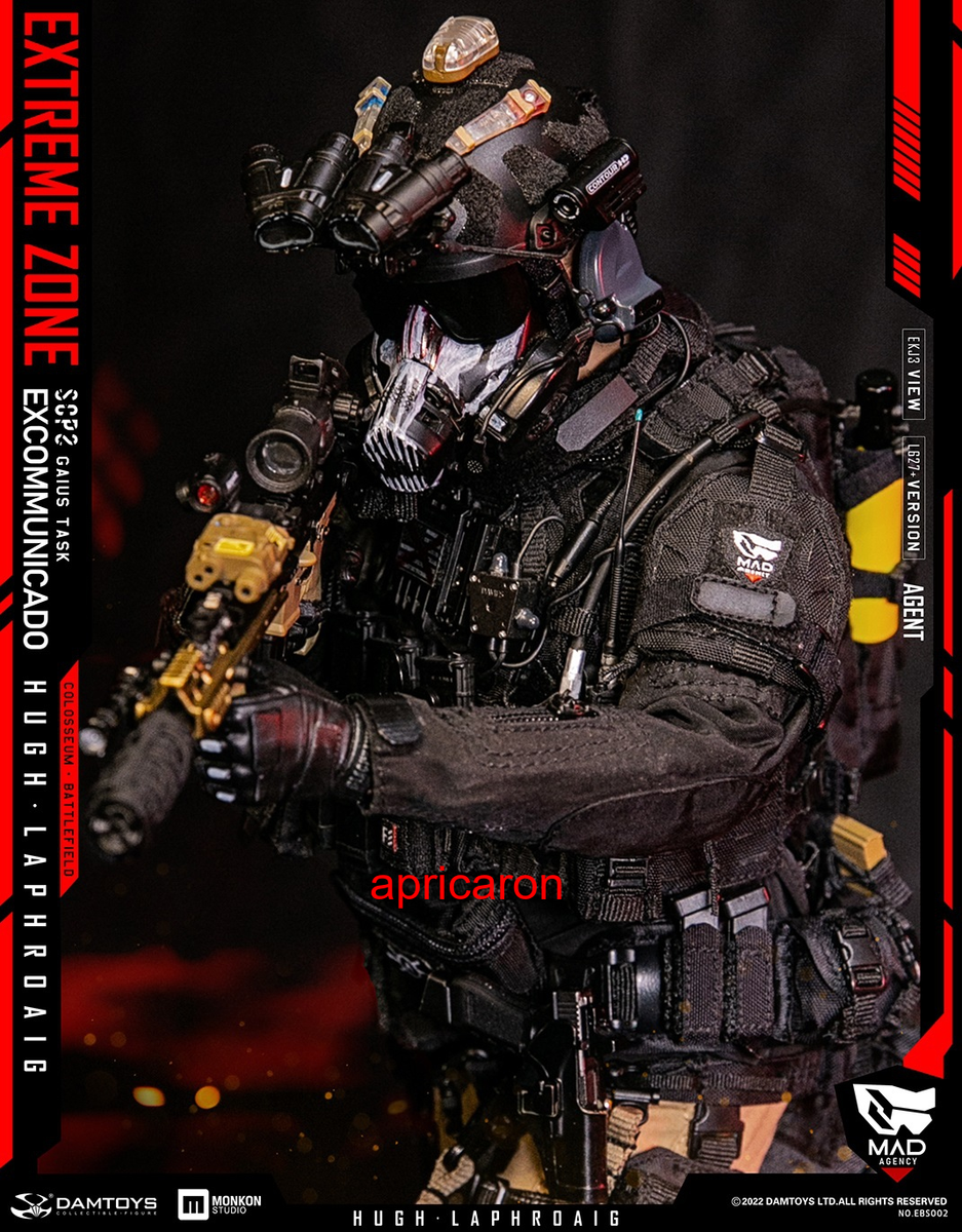 DAMTOYS EBS002 EXTREME ZONE Agent HUGH LAPHROAIG 1/6 Action Figure