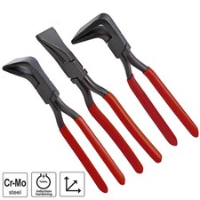 3 Stk Falzzangen Abfalzen Biegezange Abkantzange Blechzange Zange Set 0° 45°90°