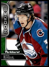 2016-17 PARKHURST ROOKIE GREEN Chris Bigras . Rookie Colorado Avalanche #355