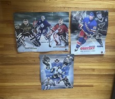 NHL Lot Of 3 Vintage Posters 2000s Gretzky,leafs , Goalies