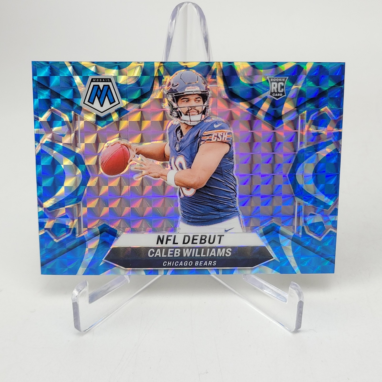 2024 Panini Mosaic - NFL Debut Caleb Williams #289 Reactive Blue Prizm (RC)