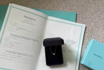 Tiffany and Co Diamond By The Yard Paloma Picasso Necklace Gold Pendant - Image 1 of 4