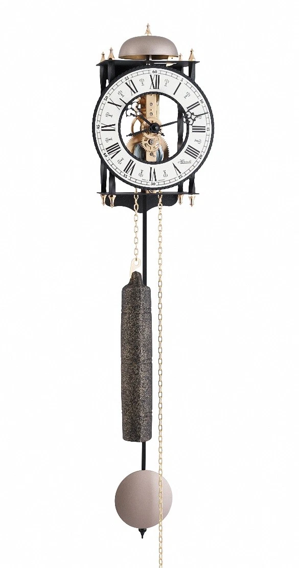 Lancette Orologio Hermle 3 Pollici &ndash; Serpentina Nera Con Dado Per Movimento Meccanico