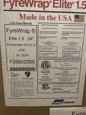 FyreWrap Elite 1.5 Grease Duct insulation (quantity discount avail.)  25' x 2'