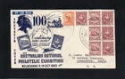 AUSTRALIA - 1850 / 1950 - STAMP CENTENARY - FIRST DAY COVER - WITH MELBOURNE CDS