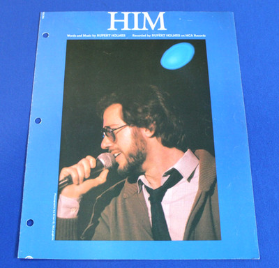 Piano Sheet Music Rupert Holmes ''Him'' MCA Records