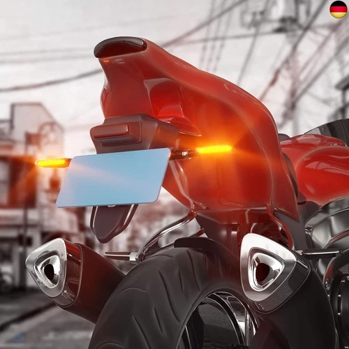 CCAUTOVIE LED Blinker Motorrad E Geprüft Universal Blinker Tagfahrlicht Blinker - Bild 2 von 7