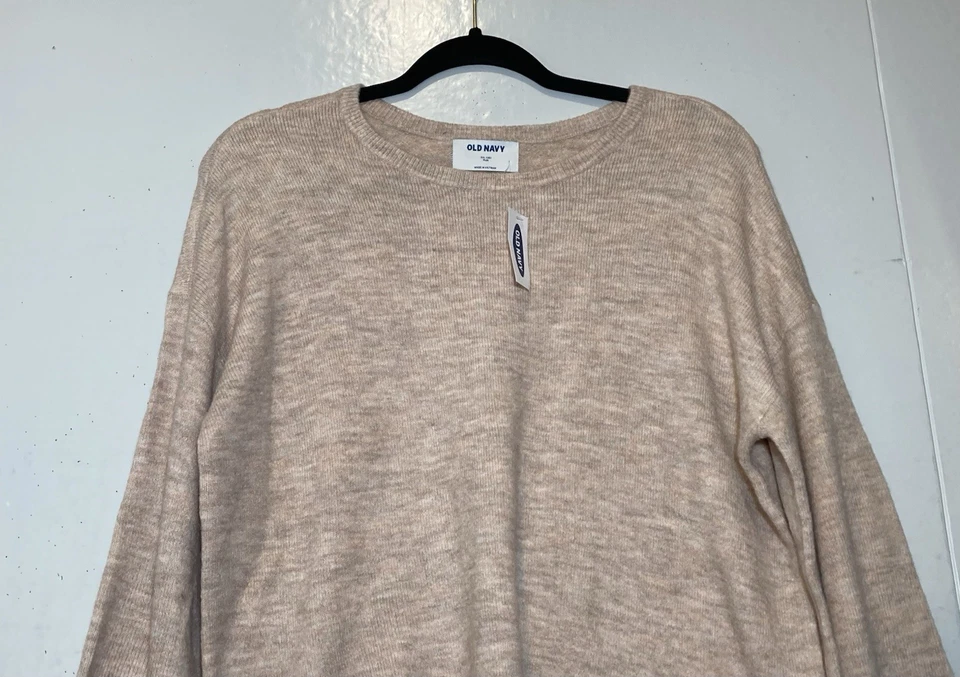 Old Navy Girls Plus Size 18 XXL Balloon Sleeve Sweater Pink Adobe Boxy Boho NWT - Image 3 of 4